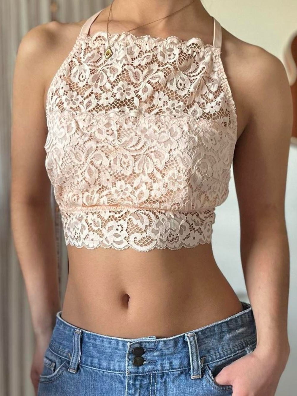 lace floral bralette top